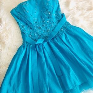 Turquoise embroiled  Dress